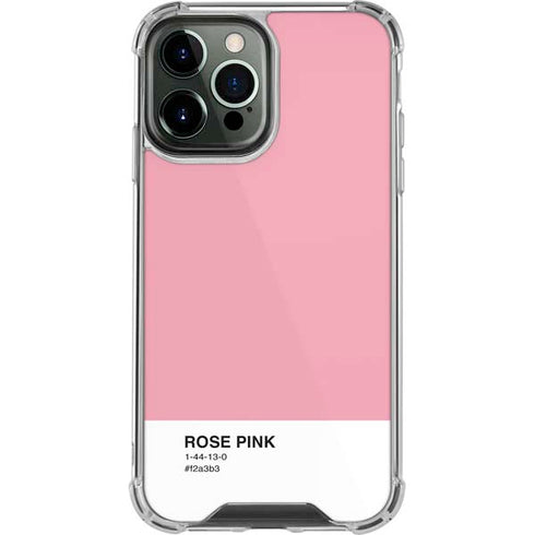 Rose Pink Color Palette iPhone 13 Pro Max Clear Case